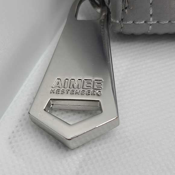 Aimee Kestenberg Light Grey Leather Wallet - Picture 2 of 6